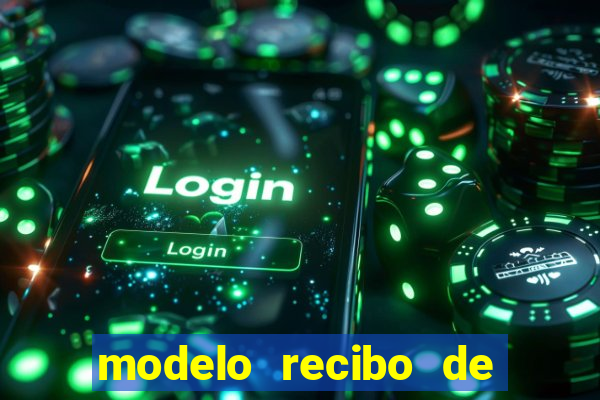 modelo recibo de pagamento autonomo