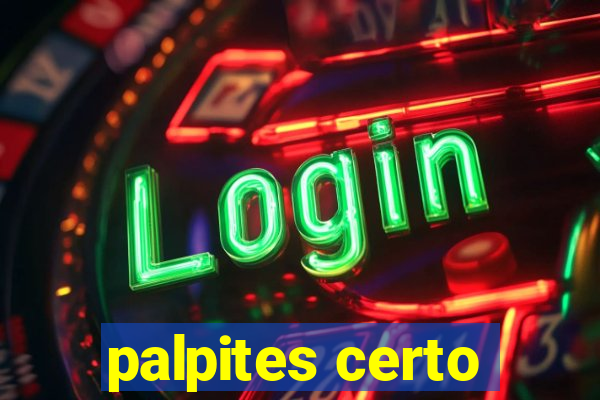 palpites certo