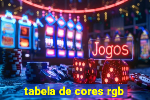 tabela de cores rgb