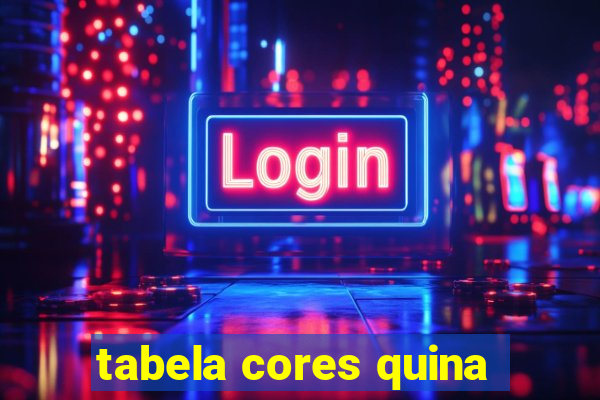 tabela cores quina