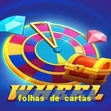 folhas de cartas para imprimir