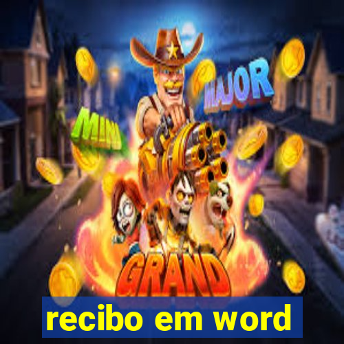 recibo em word